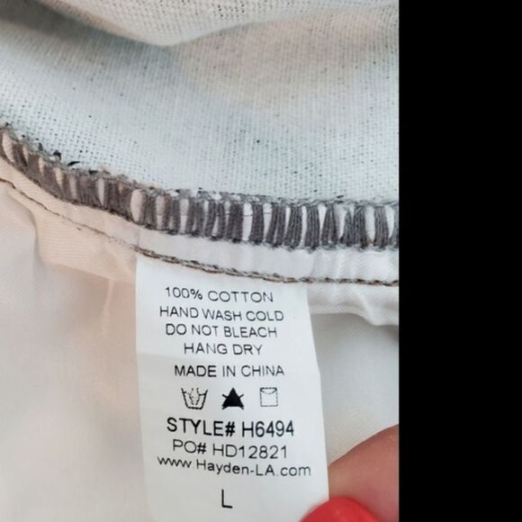 Hayden Brown Leopard Print Denim Skirt Size Large - Picture 6 of 6